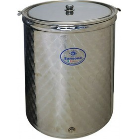 Sansone Δοχείο Inox Σφυρήλατο Κολλητό Ανοικτού Τύπου Επίπεδο 100lt