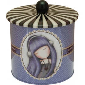 Santoro Alta Karta Μπισκοτιέρα Μωβ Μεταλλική Santoro Alta Karta Μπισκοτιέρα Μωβ Μεταλλική