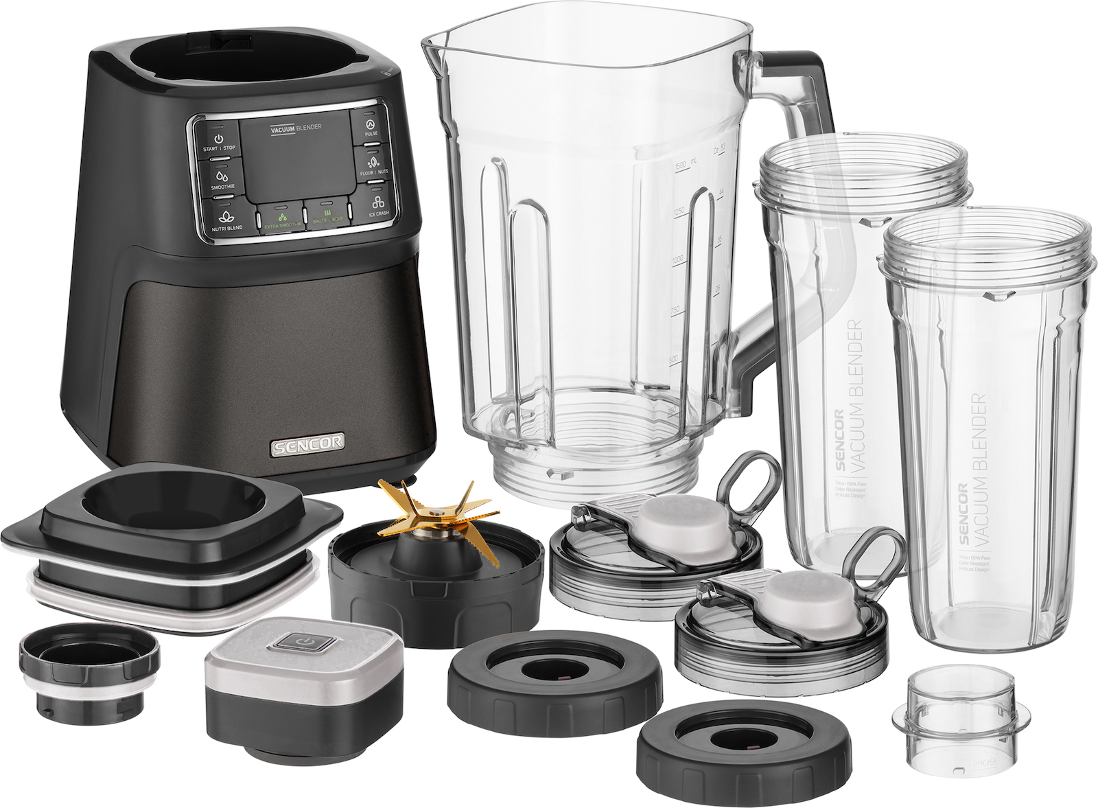 Sencor SBU 7878 BK Μπλέντερ για Smoothies 1.5lt 1500Watt Μαύρο Sencor SBU 7878 BK Μπλέντερ για Smoothies 1.5lt 1500Watt Μαύρο