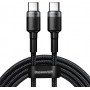 Baseus Cafule Braided USB 2.0 Cable USB-C male - USB-C male Γκρι 2m (CATKLF-ALG1)