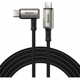 Baseus Angle (90°) / Regular USB 3.2 Cable USB-C male - USB-C male Μαύρο 1.5m (CATPN-01) Baseus Angle (90°) / Regular USB 3.2 Cable USB-C male - USB-C male Μαύρο 1.5m (CATPN-01)