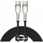 Baseus Cafule Metal Braided USB 2.0 Cable USB-C male - USB-C male Μαύρο 2m (CATJK-D01)