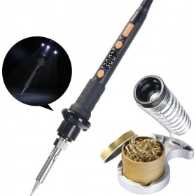 Solid Yihua Κολλητήρι Ρεύματος 18W με Ρύθμιση Θερμοκρασίας με βάση στήριξης και σφουγγαράκι Solid Yihua Κολλητήρι Ρεύματος 18W με Ρύθμιση Θερμοκρασίας με βάση στήριξης και σφουγγαράκι