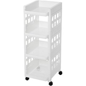 Songmics Τροχήλατη Ραφιέρα με 4 Ράφια