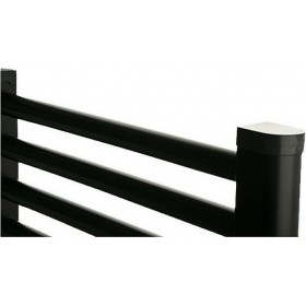 Splendid Round Ίσιο Πετσετοκρεμάστρα Μαύρη 1600x500 887kcal/h Splendid Round Ίσιο Πετσετοκρεμάστρα Μαύρη 1600x500 887kcal/h