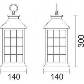 Spot Light Led Flame Διακοσμητικό Φωτιστικό LED Φαναράκι σε Μαύρο Χρώμα Spot Light Led Flame Διακοσμητικό Φωτιστικό LED Φαναράκι σε Μαύρο Χρώμα