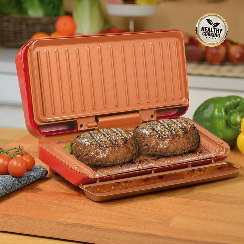 Starlyf No Fat Grill Διπλή Ψηστιέρα Απομάκρυνση Λιπών 1000W