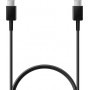 Samsung Regular USB 2.0 Cable USB-C male - USB-C male Μαύρο 1m (EP-DA705BBEGWW)