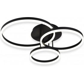 Sun Light Μεταλλική Πλαφονιέρα Οροφής ΜαύρηΚωδικός: C88059/3-BK  Sun Light Μεταλλική Πλαφονιέρα Οροφής ΜαύρηΚωδικός: C88059/3-BK