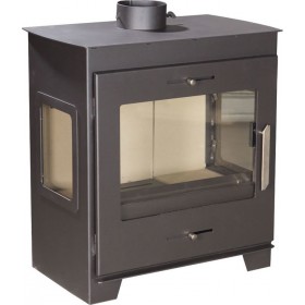 Syrios Menalon P Χαλύβδινη Ξυλόσομπα 17kW Μαύρη