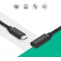 Ugreen Regular USB 3.1 Cable USB-C male - USB-C female Μαύρο 0.5m (40574)