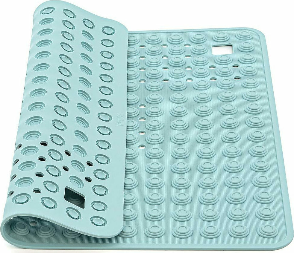 Tatkraft T10673 Αντιολισθητικό Μπάνιου με Βεντούζες Τιρκουάζ 60x60cm