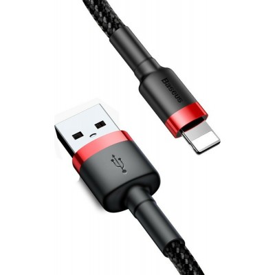 Baseus Cafule Braided USB to Lightning Cable Κόκκινο 3m (CALKLF-R91)