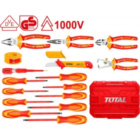 Total THKITH1601 Κασετίνα με 16 Εργαλεία Ηλεκτρολόγου