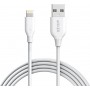 Anker Regular USB to Lightning Cable Λευκό 0.9m (A8432021)