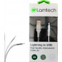 Lamtech Braided USB to Lightning Cable Λευκό 2m (LAM450282)