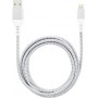 Lamtech Braided USB to Lightning Cable Λευκό 2m (LAM450282)