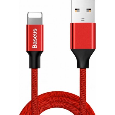 Baseus Yiven Braided USB to Lightning Cable Κόκκινο 1.8m (CALYW-A09)