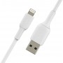 Belkin MFI Regular USB to Lightning Cable Λευκό 3m (CAA001BT3MWH)