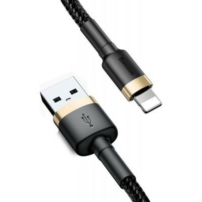 Baseus Cafule Braided USB to Lightning Cable Χρυσό 3m (CALKLF-RV1)