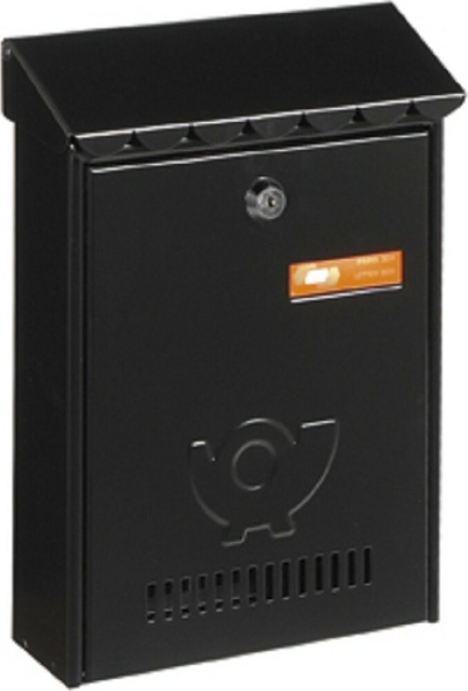 Viometal Γραμματοκιβώτιο Εξωτερικού Χώρου Παρίσι 304 Μαύρο 21.5x6.8x30cm