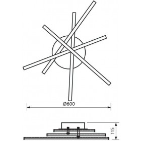 Vivalux Matrix Μεταλλική Πλαφονιέρα Οροφής ΑσημίΚωδικός: VIV004405  Vivalux Matrix Μεταλλική Πλαφονιέρα Οροφής ΑσημίΚωδικός: VIV004405