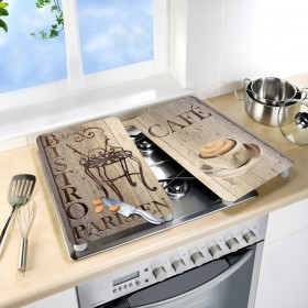 Wenko Bistro Γυάλινα Καλύμματα Εστίας 2τμχ Wenko Bistro Γυάλινα Καλύμματα Εστίας 2τμχ