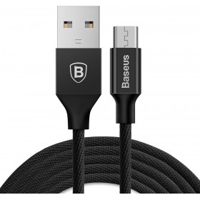 Baseus Yiven Braided USB 2.0 to micro USB Cable Μαύρο 1.5m (CAMYW-B01) Baseus Yiven Braided USB 2.0 to micro USB Cable Μαύρο 1.5m (CAMYW-B01)