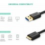 Ugreen Regular USB 3.0 to micro USB Cable Μαύρο 1m (10841)