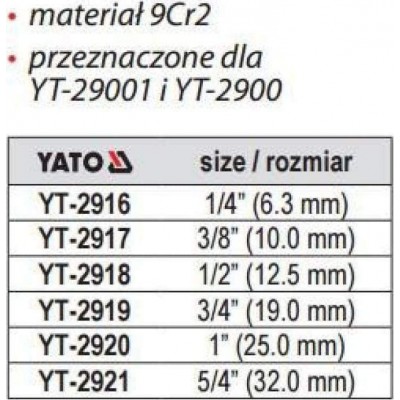 Yato Κουκουνάρα Βιδολόγου 1" YT-2920