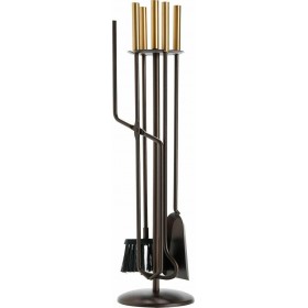 Zogometal 1230-B11 Σετ Εργαλείων Τζακιού με Κρεμανταλά Αντικέ Σκουριά/Όρο Ματ Zogometal 1230-B11 Σετ Εργαλείων Τζακιού με Κρεμανταλά Αντικέ Σκουριά/Όρο Ματ