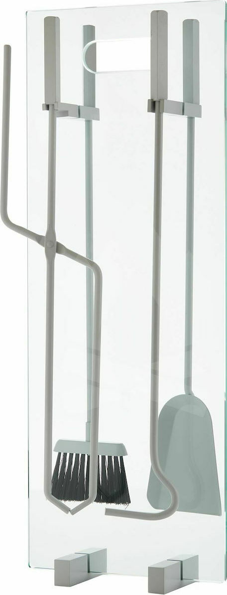 Zogometal 1235-T06 Σετ Εργαλείων Τζακιού με Κρεμανταλά Λευκό Πάγου Zogometal 1235-T06 Σετ Εργαλείων Τζακιού με Κρεμανταλά Λευκό Πάγου