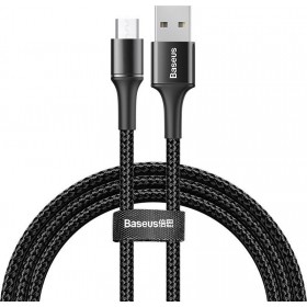 Baseus Halo Braided USB 2.0 to micro USB Cable Μαύρο 1m (CAMGH-B01) Baseus Halo Braided USB 2.0 to micro USB Cable Μαύρο 1m (CAMGH-B01)