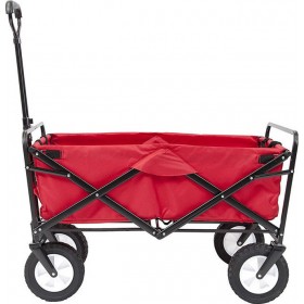 Αναδιπλούμενο Καρίτσι Κήπου 93.5x50x59.5cm Κόκκινο HOP1000778-2