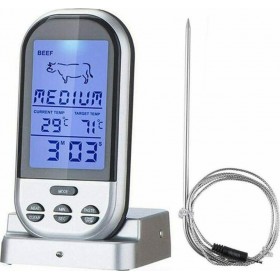 Ασύρματο Ψηφιακό Θερμόμετρο Μαγειρικής με Ακίδα -20°C / +300°C EN2010 Ασύρματο Ψηφιακό Θερμόμετρο Μαγειρικής με Ακίδα -20°C / +300°C EN2010
