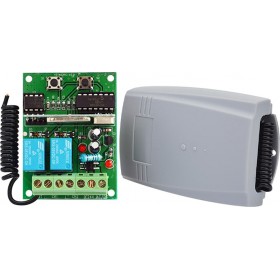 Ασύρματος Δέκτης Τηλεχειρισμού 2 Καναλιών YET402PC