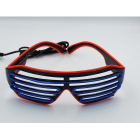 Γυαλιά με Διπλό led φωτισμό για Πάρτυ Μπλε