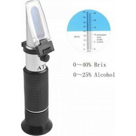Διαθλασίμετρο Χειρός Αλκοόλης 0-40% - Brix 0~25% Al77221