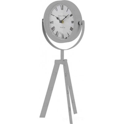 Διακοσμητικό Ρολόι Δαπέδου Βιομηχανικού Στυλ Με Τρίποδα Στήριξης HZ1003270 Γκρι 15x15x42cm