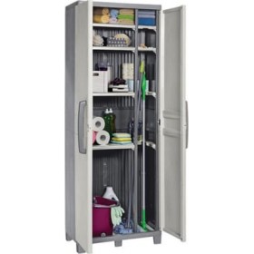 Δίφυλλη Ντουλάπα Wonder System Πλαστική Γκρι 68x38x183cm