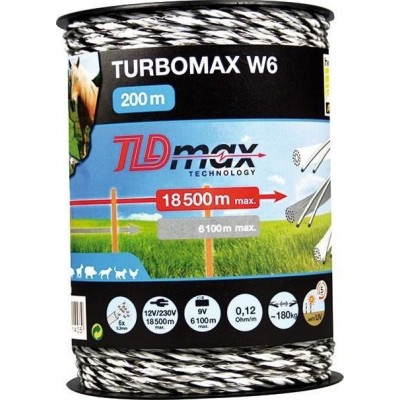 Κορδόνι Ηλεκτρικής Περίφραξης Copele Turbomax W6 - 200M