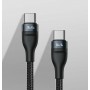 Baseus Braided USB-C to 2x USB-C Cable Μαύρο 1.5m (CA1T2-C01)