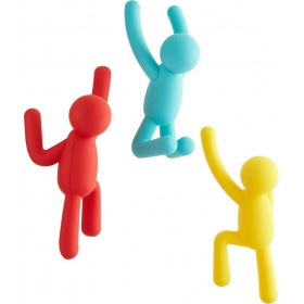 Κρεμάστρα Τοίχου Buddy Hooks Πλαστική 7.6x7.6x16.5cm