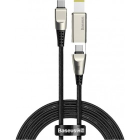 Baseus Braided USB-C to USB-C / Laptop DC Cable Μαύρο 2m (CA1T2-B01) Baseus Braided USB-C to USB-C / Laptop DC Cable Μαύρο 2m (CA1T2-B01)