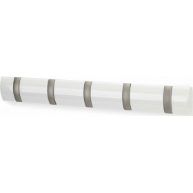 Κρεμάστρα Τοίχου Flip 5 Hook White Ξύλινη 50.8x3.2x6.7cm