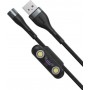 Baseus Braided / Magnetic USB to Lightning / Type-C / micro USB Cable Μαύρο 1m (CA1T3-BG1)