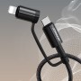 Joyroom Braided USB to Lightning / Type-C Cable Μαύρο 1.8m (S-1830G3)