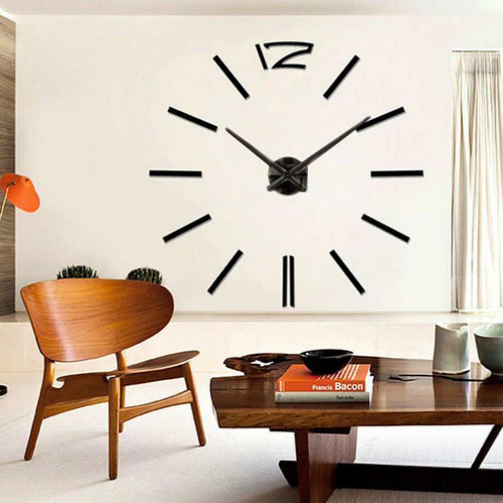 Ρολόι Τοίχου Hour Do It Yourself Black (Διάσταση Αριθμών 12cm) Πλαστικό