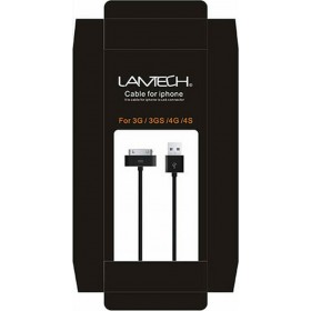 Lamtech USB to 30-Pin Cable Μαύρο 1m (LAM050219)