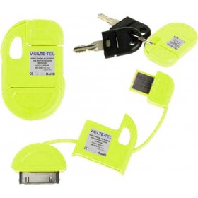 Volte-Tel Keychain USB to 30-Pin Cable Κίτρινο 0.1m (8098147)